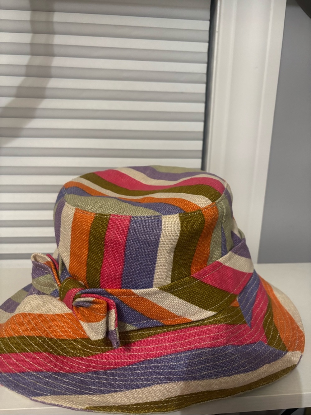 Coach Colorful Striped Bucket Hat